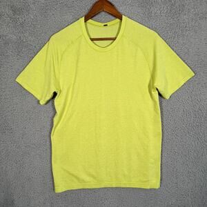 Lululemon Shirt Adult M Green Metal Vent Tech Crew Neck Short Sleeve Men